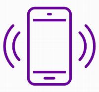 Mobile phone vibrating icon